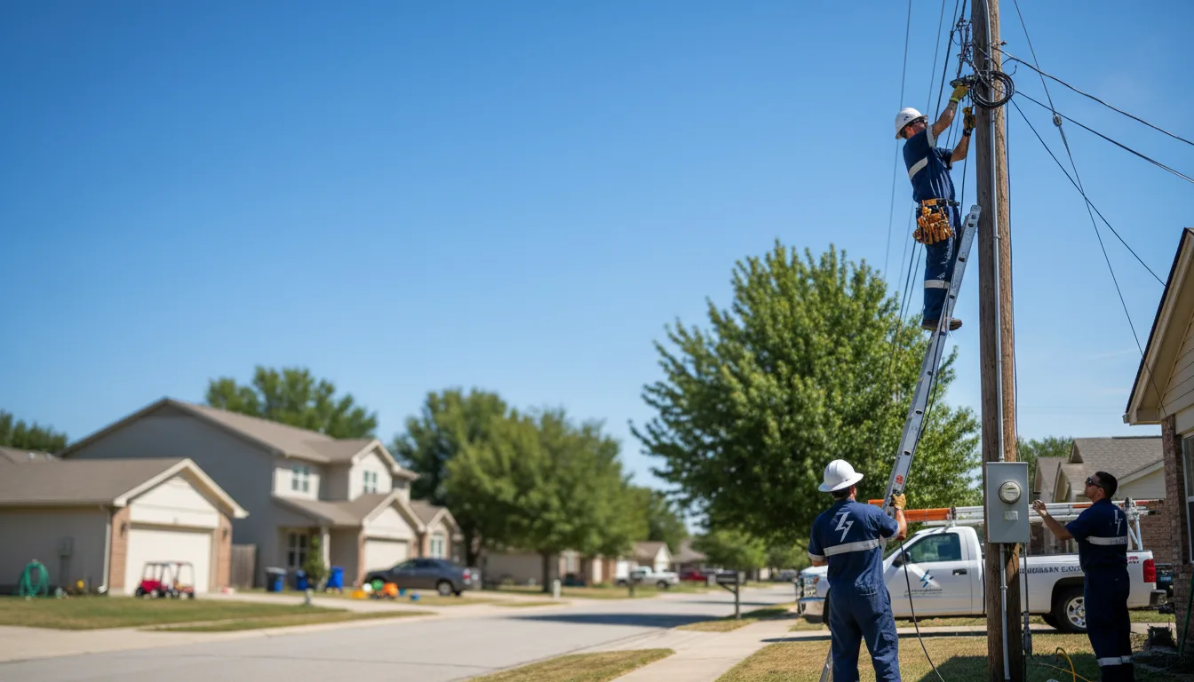 Residential electrician providing installation services in Halma, MN